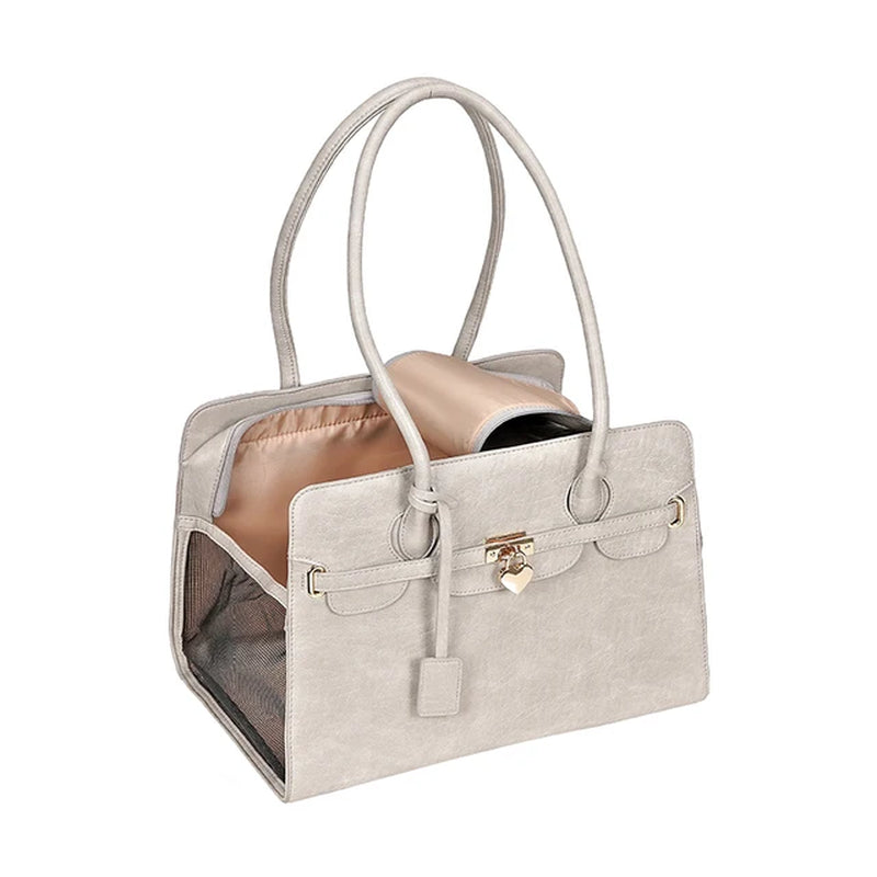 Luxury PU Leather Pet Carrier