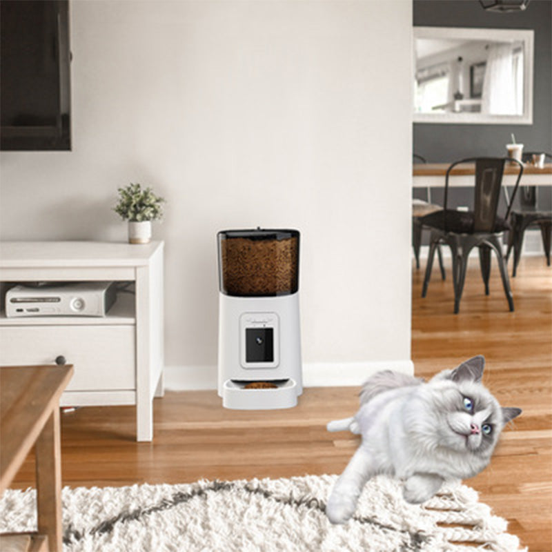 Smart Pet Feeder Wifi Video 1080P Automatic Food Dispenser Travel Supply Automatic Feeder Dog Food Bowl Feeder 6L