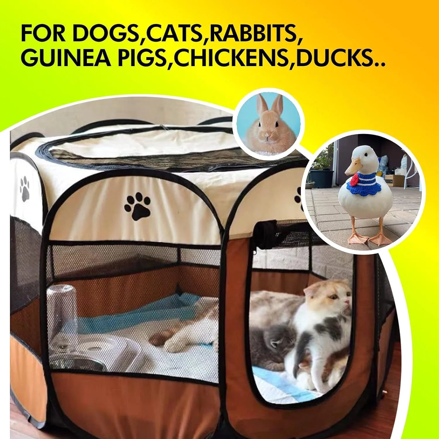 Portable Puppy Pet Tent 